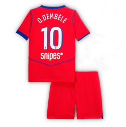 Strój piłkarski Paris Saint-Germain Ousmane Dembele #10 Koszulka Trzeciej dziecięce 2025-26 Krótki Rękaw (+ Krótkie spodenki)