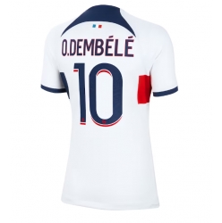 Strój piłkarski Paris Saint-Germain Ousmane Dembele #10 Koszulka Wyjazdowej damskie 2023-24 Krótki Rękaw