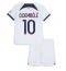 Strój piłkarski Paris Saint-Germain Ousmane Dembele #10 Koszulka Wyjazdowej dziecięce 2023-24 Krótki Rękaw (+ Krótkie spodenki)
