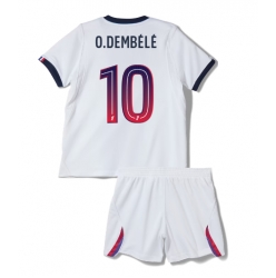 Strój piłkarski Paris Saint-Germain Ousmane Dembele #10 Koszulka Wyjazdowej dziecięce 2026-27 Krótki Rękaw (+ Krótkie spodenki)