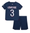 Strój piłkarski Paris Saint-Germain Presnel Kimpembe #3 Koszulka Podstawowej dziecięce 2023-24 Krótki Rękaw (+ Krótkie spodenki)