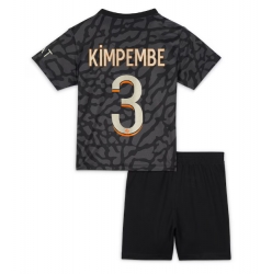 Strój piłkarski Paris Saint-Germain Presnel Kimpembe #3 Koszulka Trzeciej dziecięce 2023-24 Krótki Rękaw (+ Krótkie spodenki)