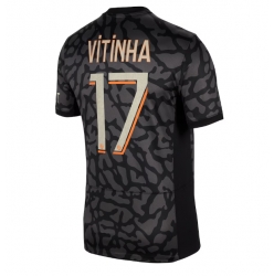 Strój piłkarski Paris Saint-Germain Vitinha Ferreira #17 Koszulka Trzeciej 2023-24 Krótki Rękaw