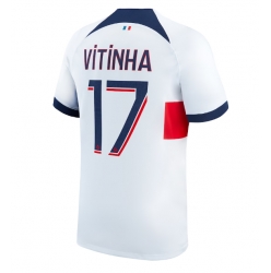 Strój piłkarski Paris Saint-Germain Vitinha Ferreira #17 Koszulka Wyjazdowej 2023-24 Krótki Rękaw