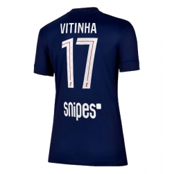 Strój piłkarski Paris Saint-Germain Vitinha #17 Koszulka Podstawowej damskie 2025-26 Krótki Rękaw