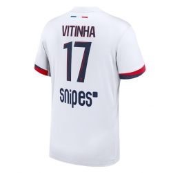 Strój piłkarski Paris Saint-Germain Vitinha #17 Koszulka Wyjazdowej 2025-26 Krótki Rękaw