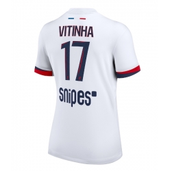Strój piłkarski Paris Saint-Germain Vitinha #17 Koszulka Wyjazdowej damskie 2025-26 Krótki Rękaw