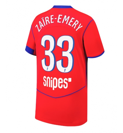 Strój piłkarski Paris Saint-Germain Warren Zaire-Emery #33 Koszulka Trzeciej 2025-26 Krótki Rękaw Strój piłkarski Paris Saint-Germain Warren Zaire-Emery #33 Koszulka Trzeciej 2025-26 Krótki Rękaw