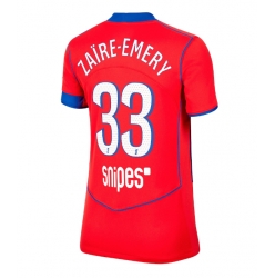 Strój piłkarski Paris Saint-Germain Warren Zaire-Emery #33 Koszulka Trzeciej damskie 2025-26 Krótki Rękaw