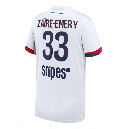 Strój piłkarski Paris Saint-Germain Warren Zaire-Emery #33 Koszulka Wyjazdowej 2025-26 Krótki Rękaw Strój piłkarski Paris Saint-Germain Warren Zaire-Emery #33 Koszulka Wyjazdowej 2025-26 Krótki Rękaw