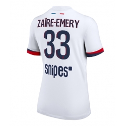 Strój piłkarski Paris Saint-Germain Warren Zaire-Emery #33 Koszulka Wyjazdowej damskie 2025-26 Krótki Rękaw