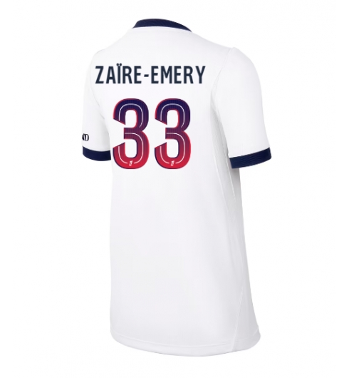Strój piłkarski Paris Saint-Germain Warren Zaire-Emery #33 Koszulka Wyjazdowej damskie 2026-27 Krótki Rękaw Strój piłkarski Paris Saint-Germain Warren Zaire-Emery #33 Koszulka Wyjazdowej damskie 2026-27 Krótki Rękaw