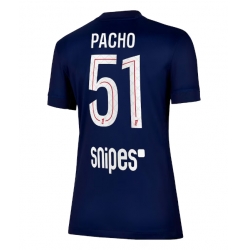 Strój piłkarski Paris Saint-Germain Willian Pacho #51 Koszulka Podstawowej damskie 2025-26 Krótki Rękaw