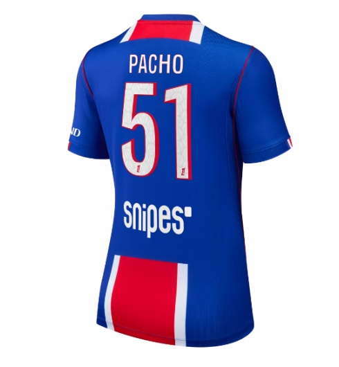 Strój piłkarski Paris Saint-Germain Willian Pacho #51 Koszulka Podstawowej damskie 2026-27 Krótki Rękaw Strój piłkarski Paris Saint-Germain Willian Pacho #51 Koszulka Podstawowej damskie 2026-27 Krótki Rękaw