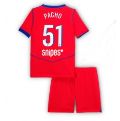 Strój piłkarski Paris Saint-Germain Willian Pacho #51 Koszulka Trzeciej dziecięce 2025-26 Krótki Rękaw (+ Krótkie spodenki)
