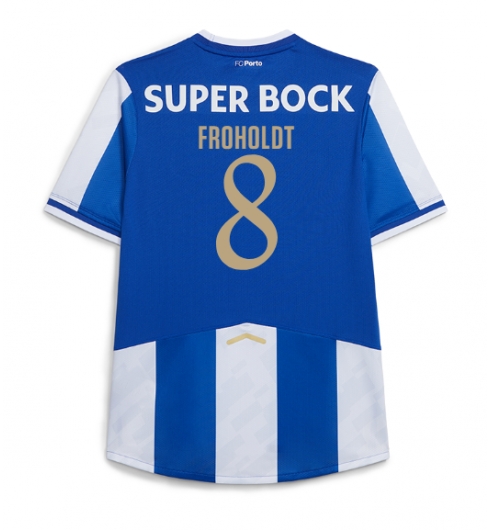 Strój piłkarski Porto Victor Froholdt #8 Koszulka Podstawowej 2025-26 Krótki Rękaw Strój piłkarski Porto Victor Froholdt #8 Koszulka Podstawowej 2025-26 Krótki Rękaw