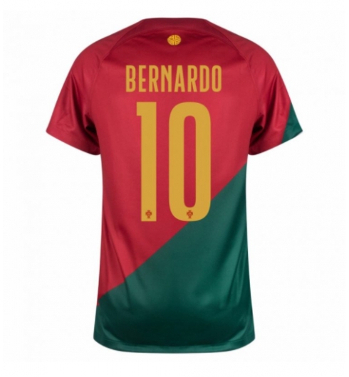 Strój piłkarski Portugalia Bernardo Silva #10 Koszulka Podstawowej MŚ 2022 Krótki Rękaw