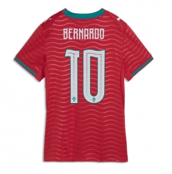 Strój piłkarski Portugalia Bernardo Silva #10 Koszulka Podstawowej damskie MŚ 2026 Krótki Rękaw