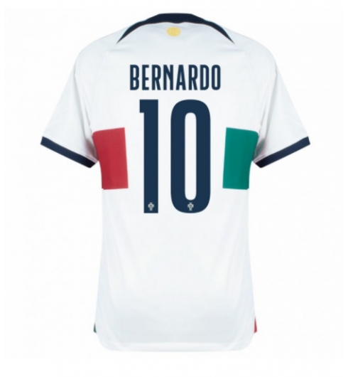 Strój piłkarski Portugalia Bernardo Silva #10 Koszulka Wyjazdowej MŚ 2022 Krótki Rękaw