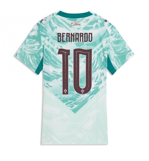 Strój piłkarski Portugalia Bernardo Silva #10 Koszulka Wyjazdowej damskie MŚ 2026 Krótki Rękaw Strój piłkarski Portugalia Bernardo Silva #10 Koszulka Wyjazdowej damskie MŚ 2026 Krótki Rękaw