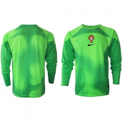 Strój piłkarski Portugalia Bramkarskie Koszulka Podstawowej MŚ 2022 Długi Rękaw