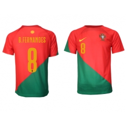 Strój piłkarski Portugalia Bruno Fernandes #8 Koszulka Podstawowej MŚ 2022 Krótki Rękaw