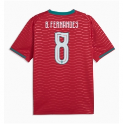 Strój piłkarski Portugalia Bruno Fernandes #8 Koszulka Podstawowej MŚ 2026 Krótki Rękaw