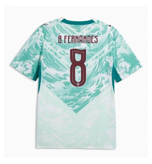 Strój piłkarski Portugalia Bruno Fernandes #8 Koszulka Wyjazdowej MŚ 2026 Krótki Rękaw Strój piłkarski Portugalia Bruno Fernandes #8 Koszulka Wyjazdowej MŚ 2026 Krótki Rękaw