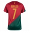 Strój piłkarski Portugalia Cristiano Ronaldo #7 Koszulka Podstawowej MŚ 2022 Krótki Rękaw