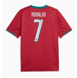 Strój piłkarski Portugalia Cristiano Ronaldo #7 Koszulka Podstawowej MŚ 2026 Krótki Rękaw