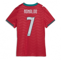 Strój piłkarski Portugalia Cristiano Ronaldo #7 Koszulka Podstawowej damskie MŚ 2026 Krótki Rękaw