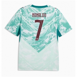 Strój piłkarski Portugalia Cristiano Ronaldo #7 Koszulka Wyjazdowej MŚ 2026 Krótki Rękaw