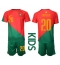 Strój piłkarski Portugalia Joao Cancelo #20 Koszulka Podstawowej dziecięce MŚ 2022 Krótki Rękaw (+ Krótkie spodenki)