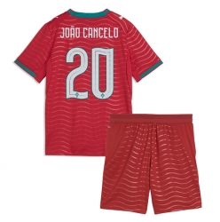 Strój piłkarski Portugalia Joao Cancelo #20 Koszulka Podstawowej dziecięce MŚ 2026 Krótki Rękaw (+ Krótkie spodenki)