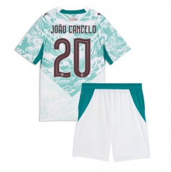 Strój piłkarski Portugalia Joao Cancelo #20 Koszulka Wyjazdowej dziecięce MŚ 2026 Krótki Rękaw (+ Krótkie spodenki)