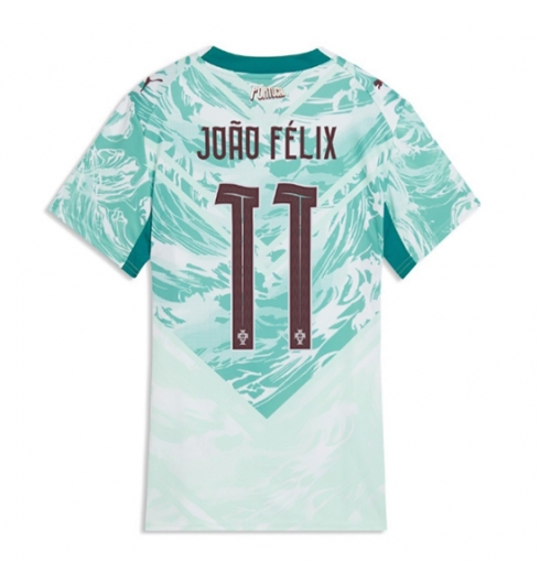 Strój piłkarski Portugalia Joao Felix #11 Koszulka Wyjazdowej damskie MŚ 2026 Krótki Rękaw Strój piłkarski Portugalia Joao Felix #11 Koszulka Wyjazdowej damskie MŚ 2026 Krótki Rękaw