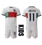 Strój piłkarski Portugalia Joao Felix #11 Koszulka Wyjazdowej dziecięce MŚ 2022 Krótki Rękaw (+ Krótkie spodenki)
