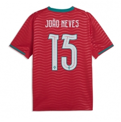 Strój piłkarski Portugalia Joao Neves #15 Koszulka Podstawowej MŚ 2026 Krótki Rękaw