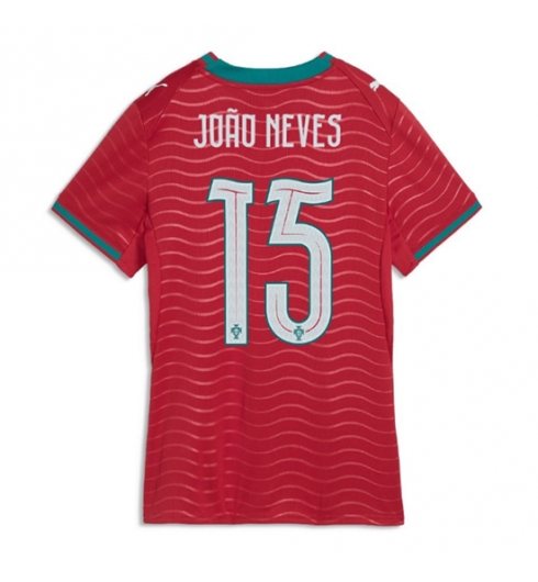Strój piłkarski Portugalia Joao Neves #15 Koszulka Podstawowej damskie MŚ 2026 Krótki Rękaw Strój piłkarski Portugalia Joao Neves #15 Koszulka Podstawowej damskie MŚ 2026 Krótki Rękaw