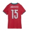 Strój piłkarski Portugalia Joao Neves #15 Koszulka Podstawowej damskie MŚ 2026 Krótki Rękaw Strój piłkarski Portugalia Joao Neves #15 Koszulka Podstawowej damskie MŚ 2026 Krótki Rękaw