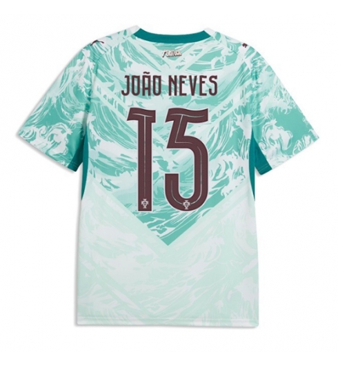 Strój piłkarski Portugalia Joao Neves #15 Koszulka Wyjazdowej MŚ 2026 Krótki Rękaw Strój piłkarski Portugalia Joao Neves #15 Koszulka Wyjazdowej MŚ 2026 Krótki Rękaw