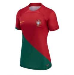 Strój piłkarski Portugalia Koszulka Podstawowej damskie MŚ 2022 Krótki Rękaw