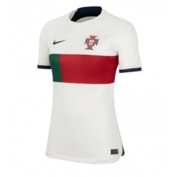 Strój piłkarski Portugalia Koszulka Wyjazdowej damskie MŚ 2022 Krótki Rękaw