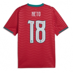 Strój piłkarski Portugalia Pedro Neto #18 Koszulka Podstawowej MŚ 2026 Krótki Rękaw
