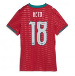 Strój piłkarski Portugalia Pedro Neto #18 Koszulka Podstawowej damskie MŚ 2026 Krótki Rękaw