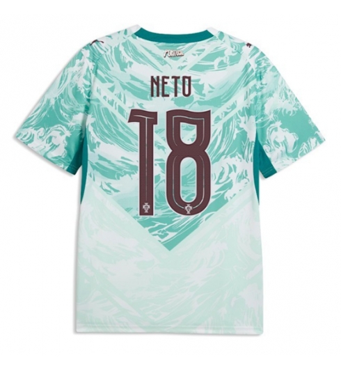 Strój piłkarski Portugalia Pedro Neto #18 Koszulka Wyjazdowej MŚ 2026 Krótki Rękaw Strój piłkarski Portugalia Pedro Neto #18 Koszulka Wyjazdowej MŚ 2026 Krótki Rękaw