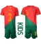 Strój piłkarski Portugalia Pepe #3 Koszulka Podstawowej dziecięce MŚ 2022 Krótki Rękaw (+ Krótkie spodenki)
