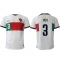 Strój piłkarski Portugalia Pepe #3 Koszulka Wyjazdowej MŚ 2022 Krótki Rękaw