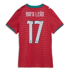 Strój piłkarski Portugalia Rafael Leao #17 Koszulka Podstawowej damskie MŚ 2026 Krótki Rękaw
