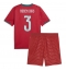 Strój piłkarski Portugalia Ruben Dias #3 Koszulka Podstawowej dziecięce MŚ 2026 Krótki Rękaw (+ Krótkie spodenki)
